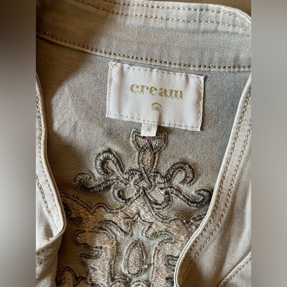 Cream Utility Jacket Size Small - Picture 4 of 9